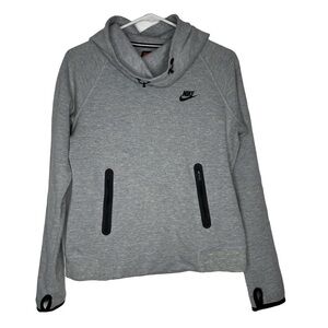 Nike Gray Hoodie with Black Accents Neon Green Marled Knit size Medium